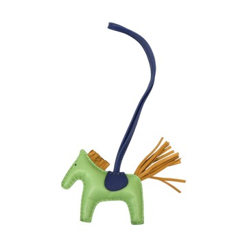 HERMES 愛馬仕 綠色羊皮 Rodeo PM 小馬 吊飾 U刻 【二手名牌BRAND OFF】