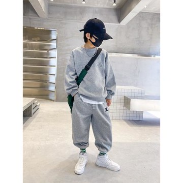 熊貓圓圓童裝男童套裝2026新款潮兒童春秋運動服中大童春裝兩件套