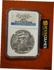 アンティークコイン NGC PCGS S SILVER EAGLE MS69 EARLY RELEASES FROM THE 25TH ANNIVERSARY SET