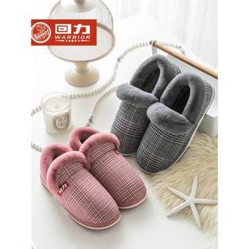 回力棉拖鞋女冬包跟保暖月子鞋情侶一對居家居室內防滑棉鞋男冬天