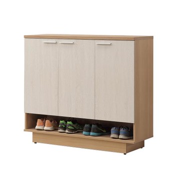 【唯熙傢俱】喬莉原木雙色4尺鞋櫃