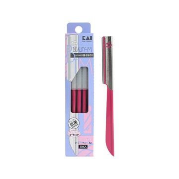 貝印 L 型修毛刀-5入