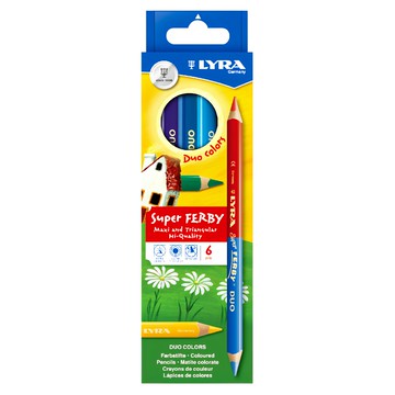 LYRA Super Ferby 三角雙頭彩色鉛筆 6支  12色  1盒