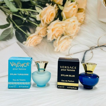 VERSACE 凡賽斯 狄倫‧女神女性淡香精 5ml / 狄倫‧淡藍 女性淡香水 5ml｜全店$299 全家取貨免運｜領券9折｜APP下單最高再賺22%點數⚡品牌香氛