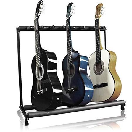 Best Choice Products Multi-Guitar Stand, Instrument Folding Storage Display Rack Black