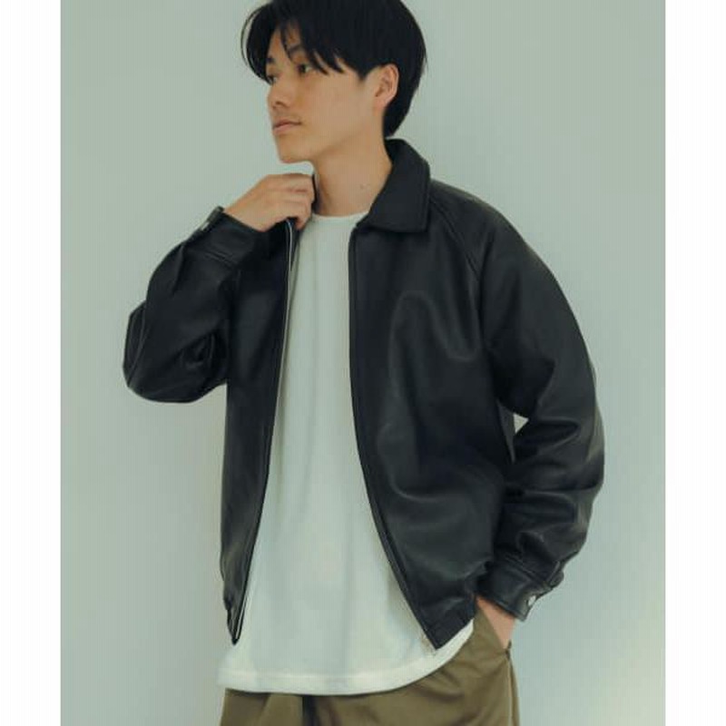 アイテムズアーバンリサーチ(メンズ)】ラムレザー ZIP UP アイテムズアーバンリサーチ(メンズ)】ラムレザー ZIP UP