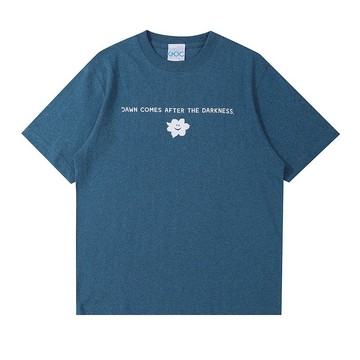 GOC Studio 美棉無縫手工熱壓絨布 slogan T恤 T-shirt