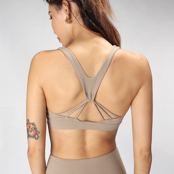 中強度Y字美背瑜珈/運動/機能內衣【可換襯墊/上下一致】*