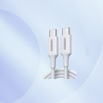 UGREEN綠聯US286雙type-c數據線快充雙頭充電器USB-C充電線黑色白【北歐家居生活】