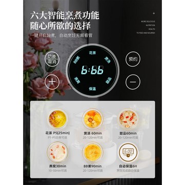 110V電壓養生壺美規出口美國多功能煮茶壺香港電熱燒水壺隔水燉盅