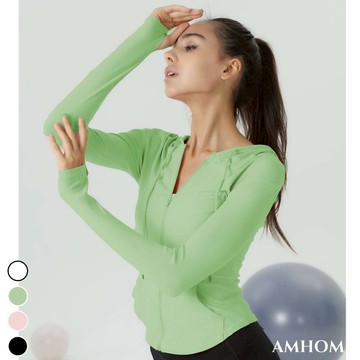【Amhome】烏美希女修身速幹瑜伽服運動上衣# 111409(現貨+預購)