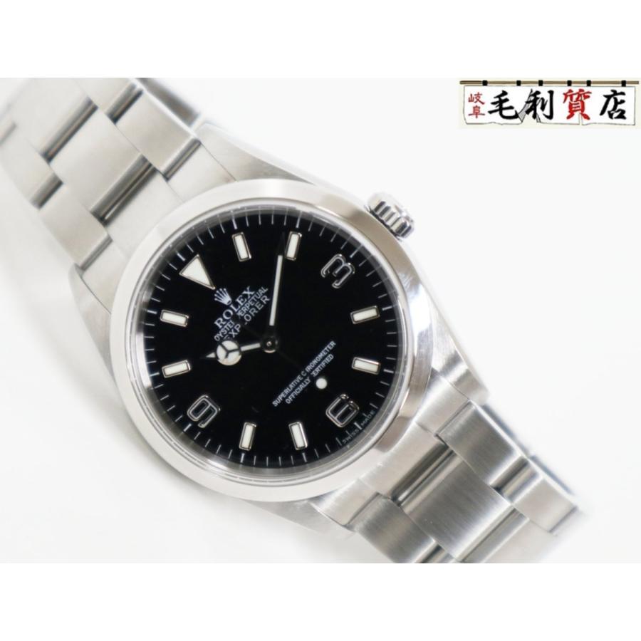 ロレックス ROLEX 114270 F番(2004年頃製造) ブラック メンズ 腕時計