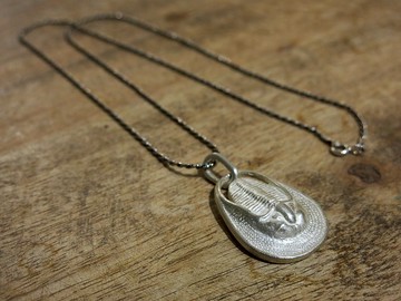 古生物系列- 鐮蟲屬三葉蟲項鍊1(純銀版)