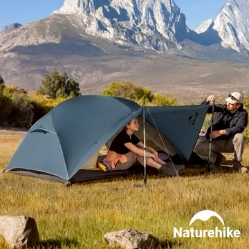 【Naturehike】蒙加Base輕量210T格子布雙人/三人帳篷 贈地席 WS014 (2色/輕量/徒步/攻頂帳)