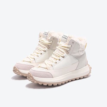 JP Queen New York 冬季毛絨真皮女款保暖內刷毛內增高厚底短靴(2色可選)