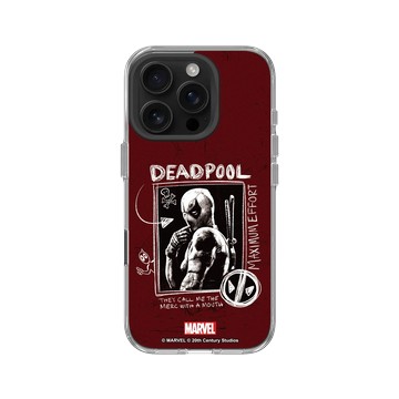 iPhone 16 Pro Clear Case（相機按鈕） 透明 - 迪士尼-漫威 Marvel - 死侍-Deadpool 3 圖畫風