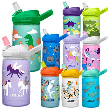 美國 CamelBak eddy+ 兒童吸管保冰溫水瓶 350ML 保溫瓶 兒童吸管單層不鏽鋼水瓶 兒童水壺 1883