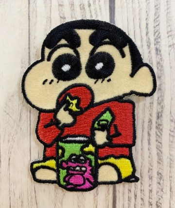 【震撼精品百貨】蠟筆小新_Crayon Shin-chan~蠟筆小新貼布-吃餅乾*43371