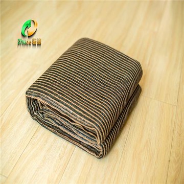 咖啡色條紋遮陽網四周包邊打扣圍欄網