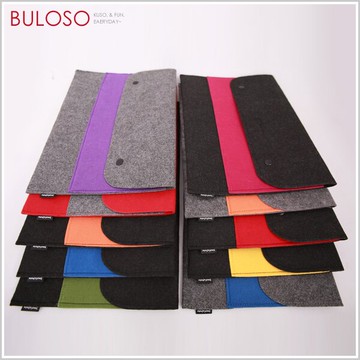 10色毛氈雙層電腦文件包　多功能收納包 保護套 文件袋（不挑色 款）【A251839】【不囉唆】