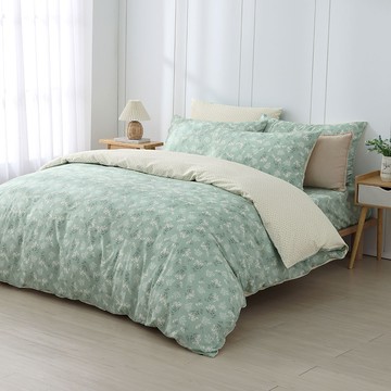 雙人兩用被套特大床包組/ 100%精梳純棉 / 純棉 / 菲歐娜 [鴻宇] 台灣製 - C20152