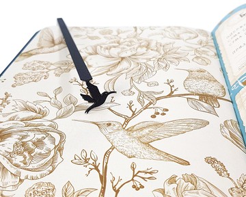 蜂鳥書籤 - 獻給喜愛鳥類的讀者，以金屬打造的精巧書本配件