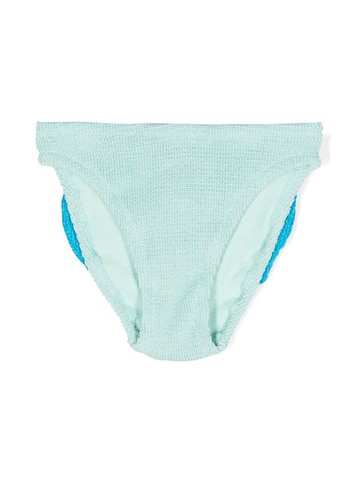 MC2 Saint Barth Kids - lurex crinkled bikini bottoms - kids - Polyamide/Metallic Fibre/Spandex/Elastane - 2 - Green