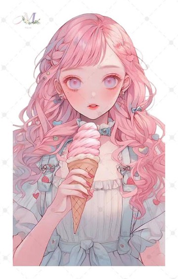 貼紙 original sticker 人物貼紙 原創貼紙 女孩貼紙 裝飾貼紙