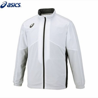 asics アシックス 2031A235 トレーニング メンズ 裏トリコットブレーカージャケット 切替 ブリリアントホワイト