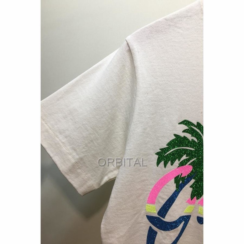 経堂) GUCCI グッチ 20AW ハワイ限定 プリントTシャツ 半袖 丸首 カットソー ラメ ホワイト レディース XS 国内正規 |  LINEブランドカタログ