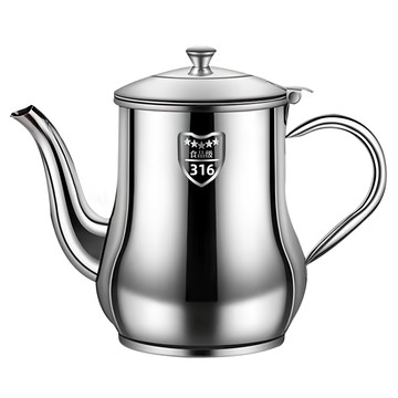 couselect 316不鏽鋼鷹嘴式儲油濾油壺 去渣隔油壺 附濾網 防塵帽 1.251L  1個