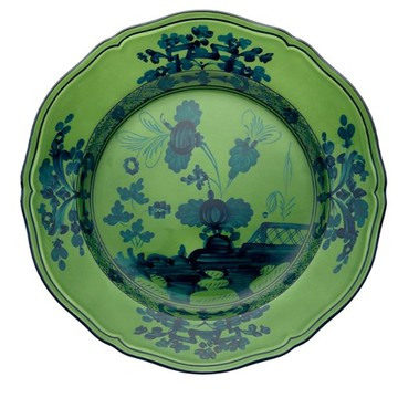 義大利 Richard Ginori 仿古花園系列 圓盤 綠色 26.5cm