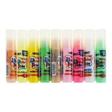 LEEHO 玻璃彩繪貼組 LWP20-09A 20ml  白色 + 螢光綠色 + 綠色 + 黃色 + 螢光黃色 + 粉色 + 螢光粉 + 橘色 + 金色  1組