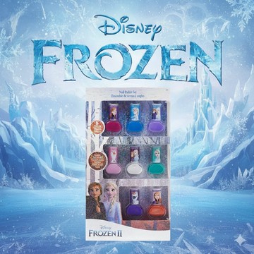 Disney Frozen2 迪士尼 冰雪奇緣兒童指甲油\t8色組【快速出貨】安全無毒一撕即卸 美甲玩具 兒童美甲