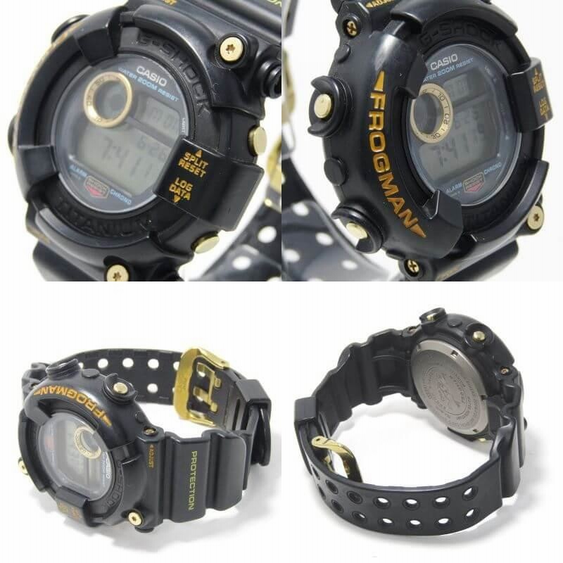 CASIO G-SHOCK G-ショック DW-8200 FROGMAN フロッグマン ゴールドチタン 黒金蛙 1294 ブラック 30012285  | LINEブランドカタログ