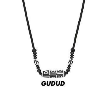 官方正品九眼天珠項鏈男生天然西藏玉髓吊墜名族風本命年高級感