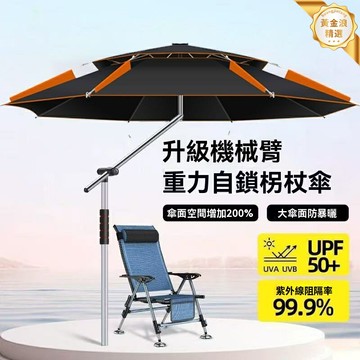 【萬向抗風】釣魚傘 遮陽傘 戶外傘 防曬傘 防雨傘 加厚傘骨 大號傘面 萬向調節 戶外垂釣露營必備