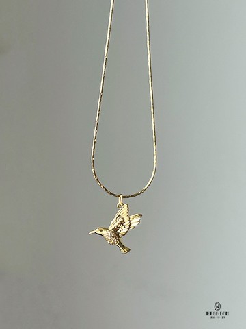 靈魂應是可以隨時起飛的鳥小眾設計情侶飛鳥鍍金項鏈鎖骨鏈