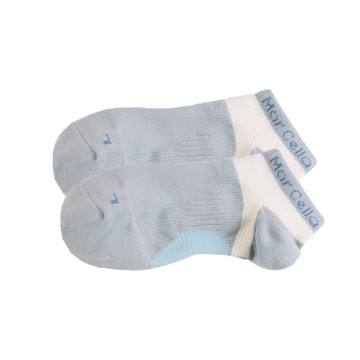 FootSpa足弓加強運動船襪-Y字 - M藍白