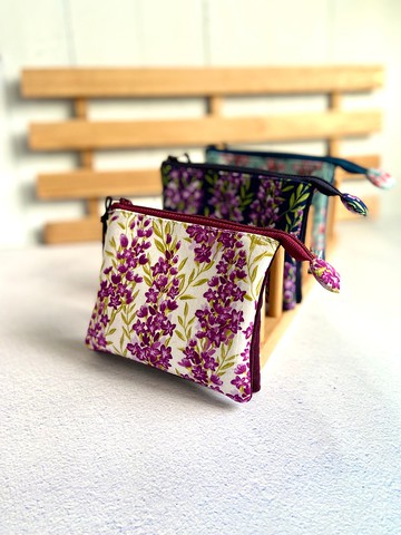 春之蘭三層零錢包 可放入口罩 防疫 收納 生日 交換禮物