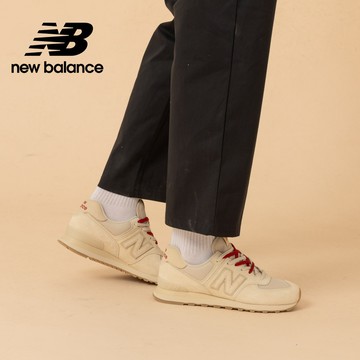 【New Balance】 NB 復古鞋_中性_卡其杏_U5742EB-D楦 574 (附雙鞋帶)