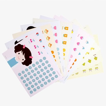 集點貼紙&集點卡 兒童節禮物 🇰🇷韓國進口 可愛女孩們12張套組 鼓勵稱讚 可愛防水圓貼 HAWAHEE