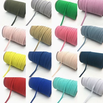 ⚡臺灣出貨⚡7mm彩色鬆緊帶扁橡皮筋繩子彈力帶筆記本綁帶彩色橡皮筋4.5米/捆