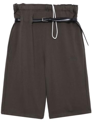 Magliano - belted high-waisted shorts - men - Cotton - S - Brown