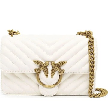 PINKO LOVE ONE MINI 斜跨包 白色 白色女包包