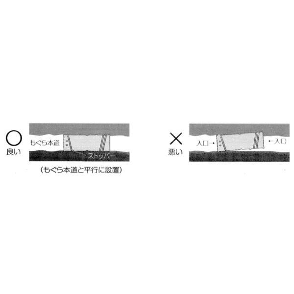 両扉式もぐらハウス 入口が2ヵ所でモグラの捕獲率アップ