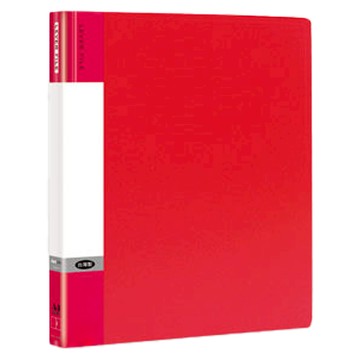 Data Line pp 強力夾/雙上 A4紅色文件夾 辦公文件收納整理  1入