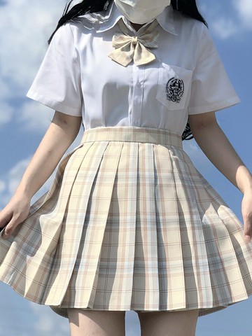 jk製服裙正版學院風格裙套裝夏季日系校供感原創百褶短裙子全套女