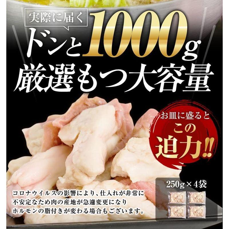 マイニチトッカ 1000gもつ鍋セット 4-6人前 濃厚鶏白湯