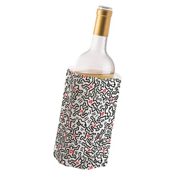 vacu vin Keith Haring軟性保冷冰桶 白色  1個  17.5 x 14 x 2.8cm  1L